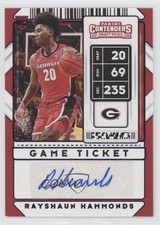 2020 Panini Contenders Draft Picks Game Ticket Purple /99 Rayshaun Hammonds 0iv9