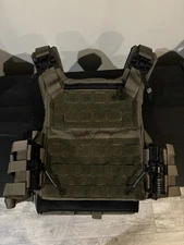 Agilite K19 Plate Carrier Tactical Vest Olive Drab Adjustable MOLLE 