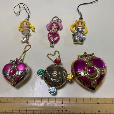 Sailor Moon Chibiusa Heart Strap Tablet Case 6 Pack Gemstone Decor Pink Gold