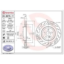 2x Brembo Scheibenbremse 26051689 hinten A2314230212