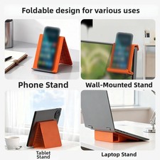 Silicone Phone Stand with Aluminum Frame Adjustable Viewing Angles 20x10x0.4CM