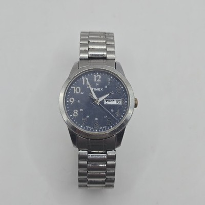 Timex Indigo CR 2016 Cell Watch Time Date WR 30M Strech Band