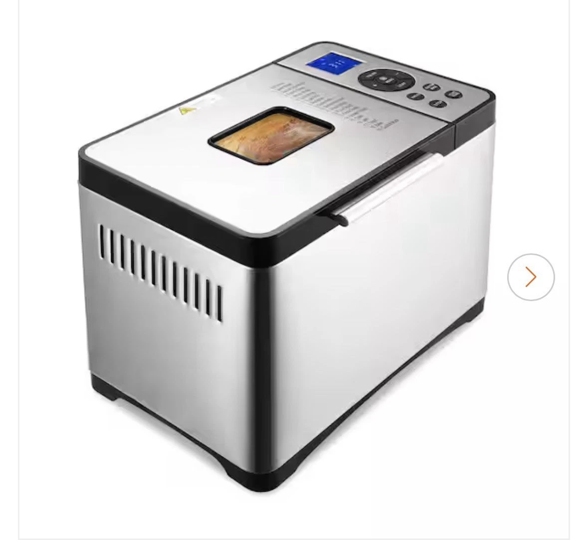 2LB 19-in-1 Bread Maker Automatic Compact Dough Machine Nonstick 3 Crust Colors