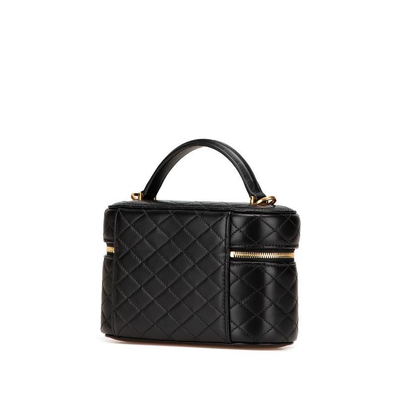 Saint Laurent Gabby Mini Vanity Bag in pelle nera da donna usata