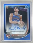 Brooks Barnhizer 2025 Bowman #BCA-BB Blue Refractor Chrome RC Rookie Auto /150