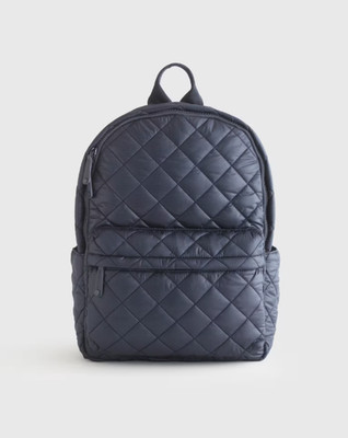 NWT QUINCE TRANSIT QUILTED COMMUTER BACKPACK NAVY MSRP $82 TRAVEL BAG