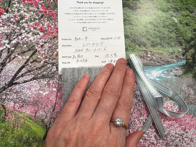 【Parcelle Jewelry】JPN Brand Regina Ring,Sky Blue Topaz, Platinum 950, US6, K10YG
