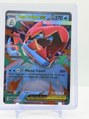 2026 Pokemon MEGA FERALIGATR EX 043/217 Holo Double Rare Ascended