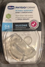 Chicco PhysioForma Soft Silicone Orthodontic Pacifier 0-6 Months BPA/Latex Free