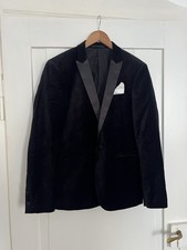Asos Herren Samt Blazer Smoking Gr 50 Sakko Velvet