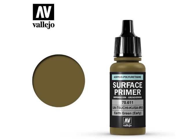 Vallejo VA70611 17ml - Polyurethane Primer - Earth Green