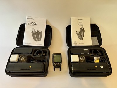 Godox AD200 Pocket Flash Set + Godox XPro N Funkauslöser   Top Zustand