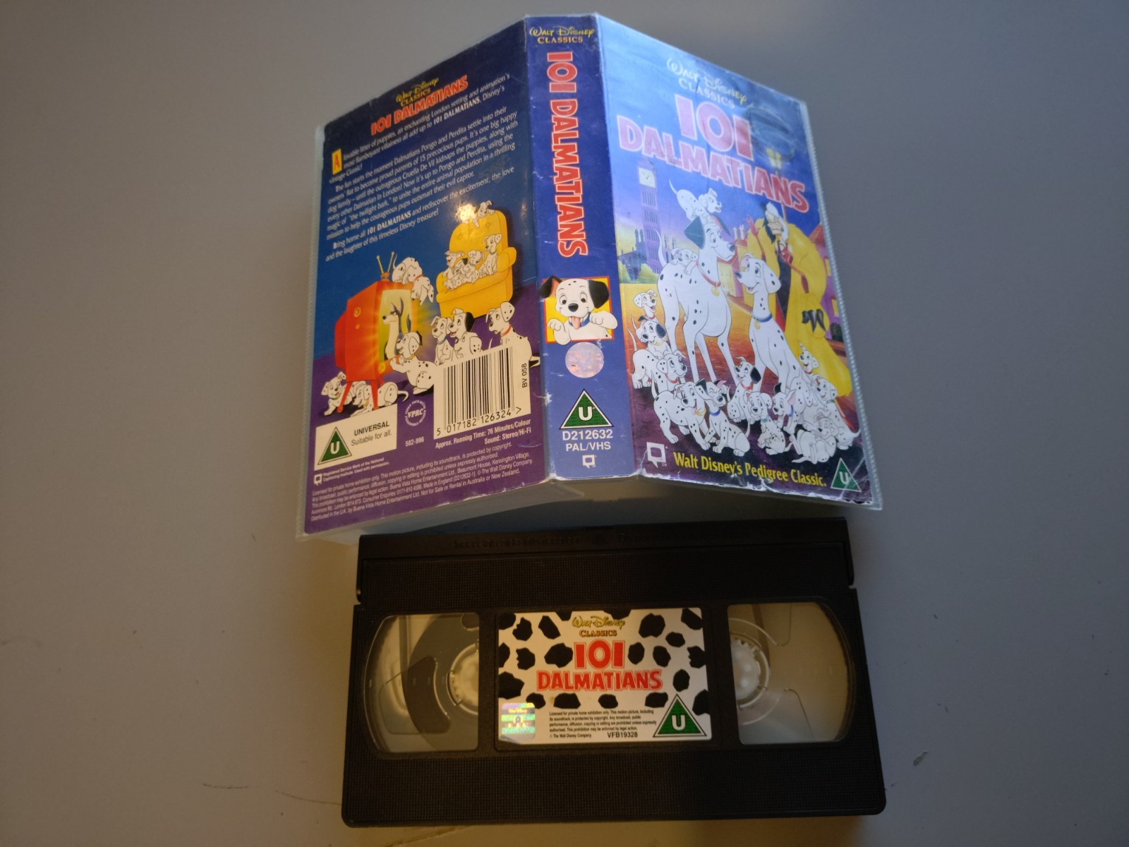 Walt Disney 101 Dalmatians Original VHS Video Tape