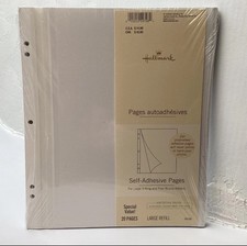 Hallmark AR6508 Large Refill Self-Adhesive Photo Album Pages 20 Count NEW