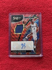 2021-2022 Select Jaden Springer Red Wave RPA Rookie Patch Auto SSP