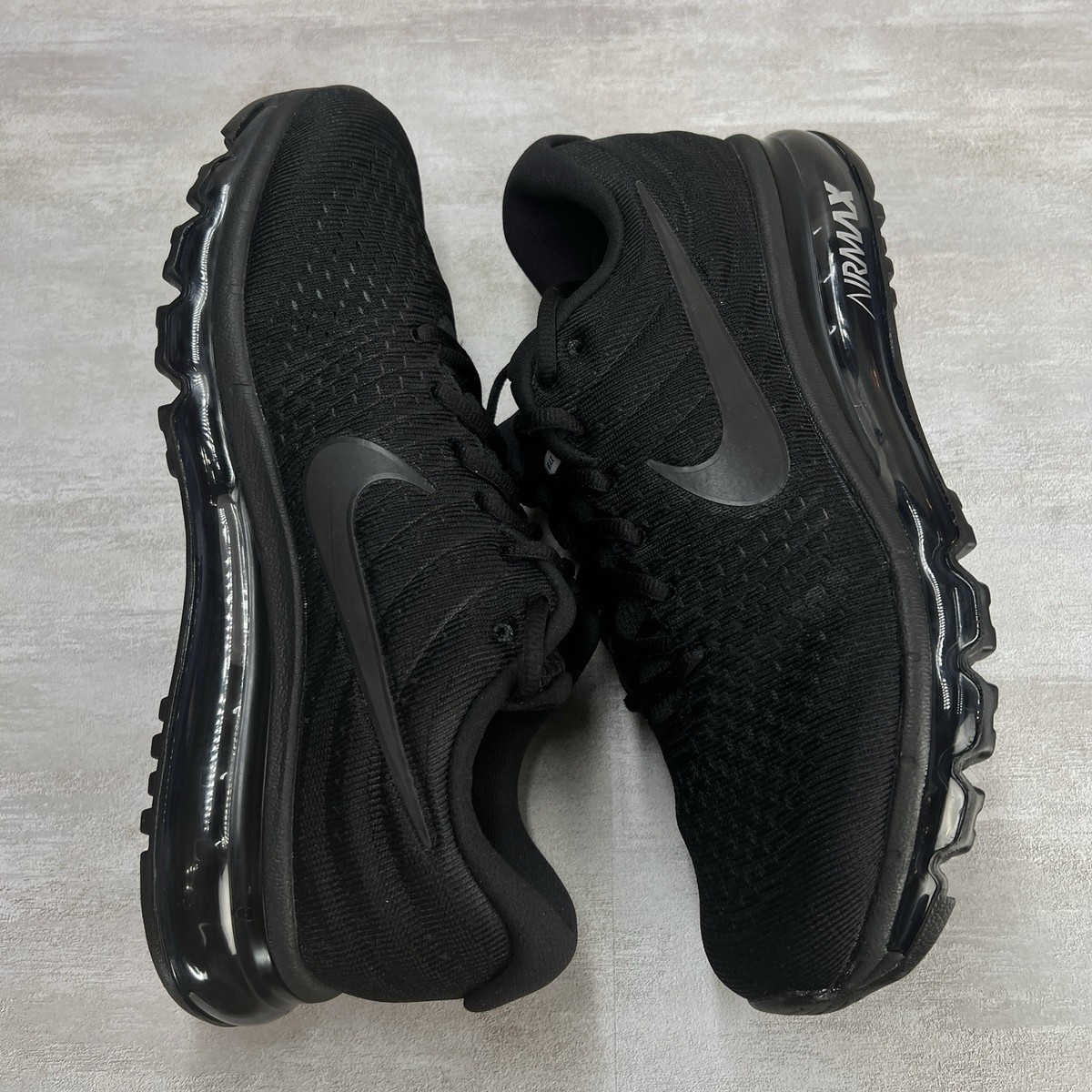 Nike Air Max 2017 Triple Black 849559-004 Men's Size 8 | eBay