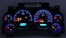 07 - 13 Silverado Tahoe Suburban Instrument Cluster Speedometer 203k Blue Leds 07 - 13 Silverado Tahoe Suburban Instrument Cluster Speedometer 203k Blue Leds