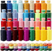 72Pcs Bobbins Sewing Threads Kit 36 Colors 500 Yards Sewing Polyester Thread Spo