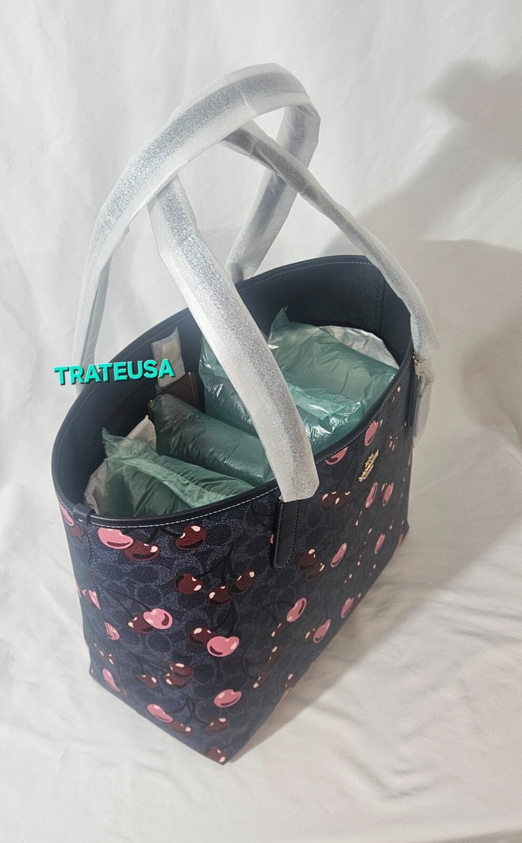 NWT🍒Coach City Tote Bag In Signature Canvas With Cherry NWT🍒Coach City Tote Bag In Signature Canvas With Cherry