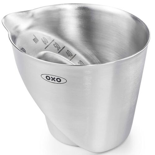 OXO Splatter Screen - Stainless Steel Guard With Folding Handle - Fits Pans Up To 13 Inches - Keeps Stove Clean