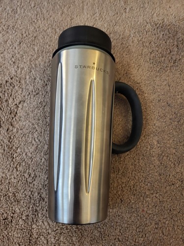 2003 Starbucks Barista Stainless Steel Solo French Coffee Press Travel Mug 16 oz - Imagen 4 de 8