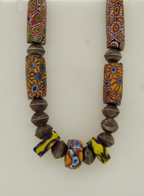 Native American Early 1900's Sterling Silver Trading Beads Squash