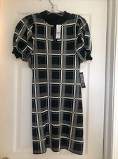 NY&C Plaid Sweater Shift Dress
