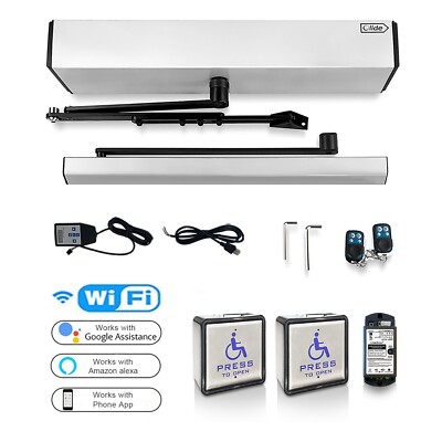 Automatic Swing Door Opener with Wireless Handicapped Switches via Smart Control
