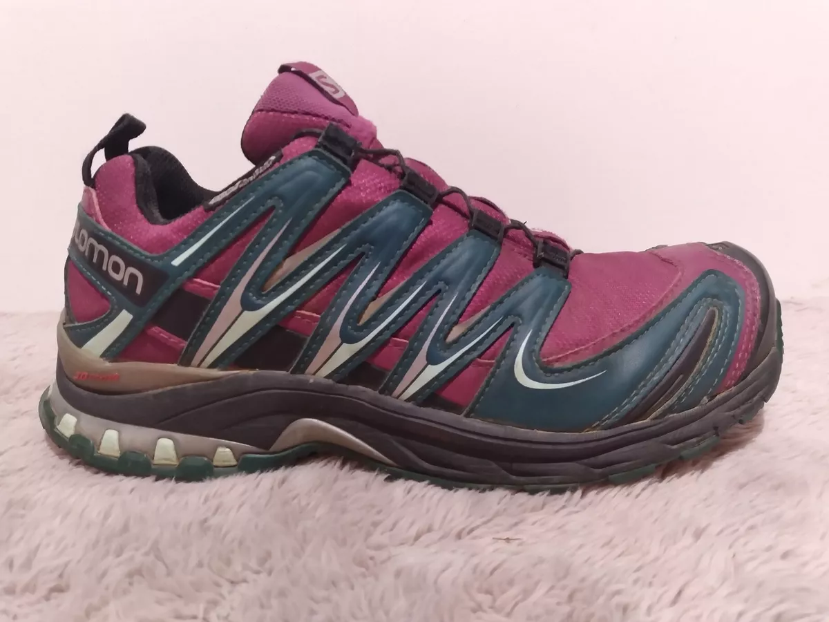 Salomon Womens XA Pro 3D Trail Hiking Running Shoes Sneakers Size 7 Magenta Pink