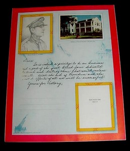1943-ORIG-WWII-GENERAL-MAC-ARTHUR-BIRTHPLACE-SWEETHEART-WWII-POSTER-DEALER-039-S-LOT