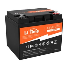 LiTime 12V 100Ah 200Ah 300Ah 400Ah LiFePO4 Lithium Batterie für Wohnmobil Boot