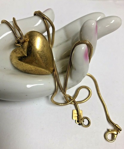 Vintage ANNE KLEIN Golden Heart 
