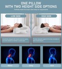 Memory Foam Neck Pillow for Pain Relief Sleeping, Adjustable Cervical Support  — photo 3