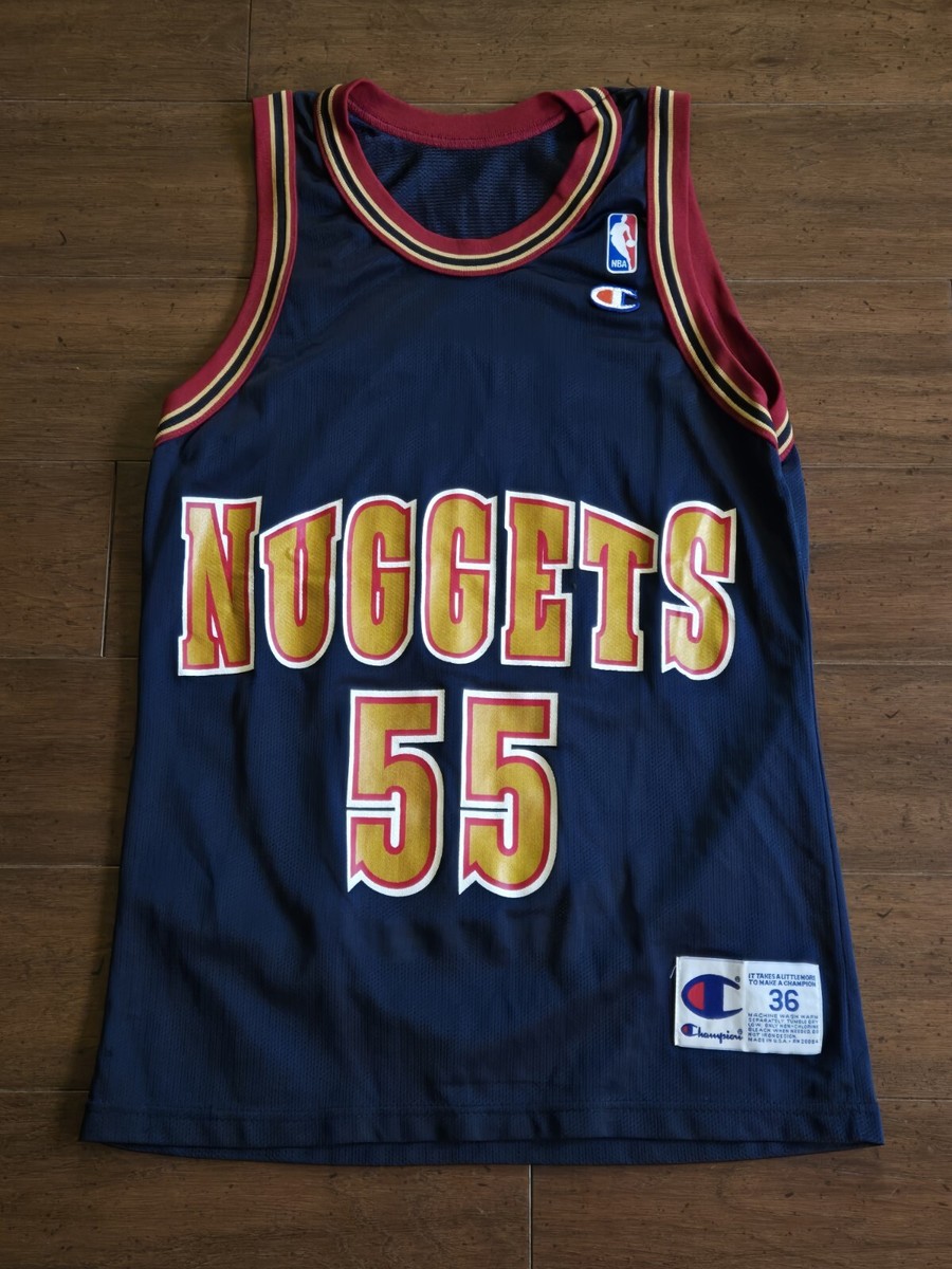 Vintage Champion Dikembe Mutombo Jersey Adult 36 Denver