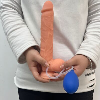 Squirting Dildo XXL Ejaculating Cum Penis Vibrator Realistic Suction Cup  Sex Toy