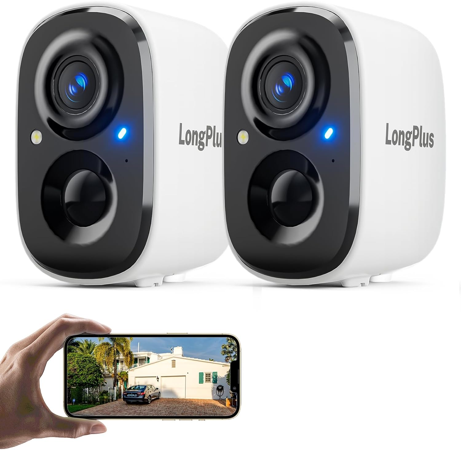 Wireless Security Cameras Outdoor, Battery Powered outside Camera for Home Secur