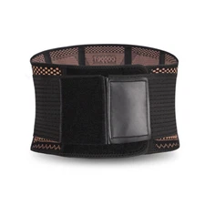 Adjustable Lower Back Brace Copper Lumbar Support Waist Belt Pain Relief Unisex