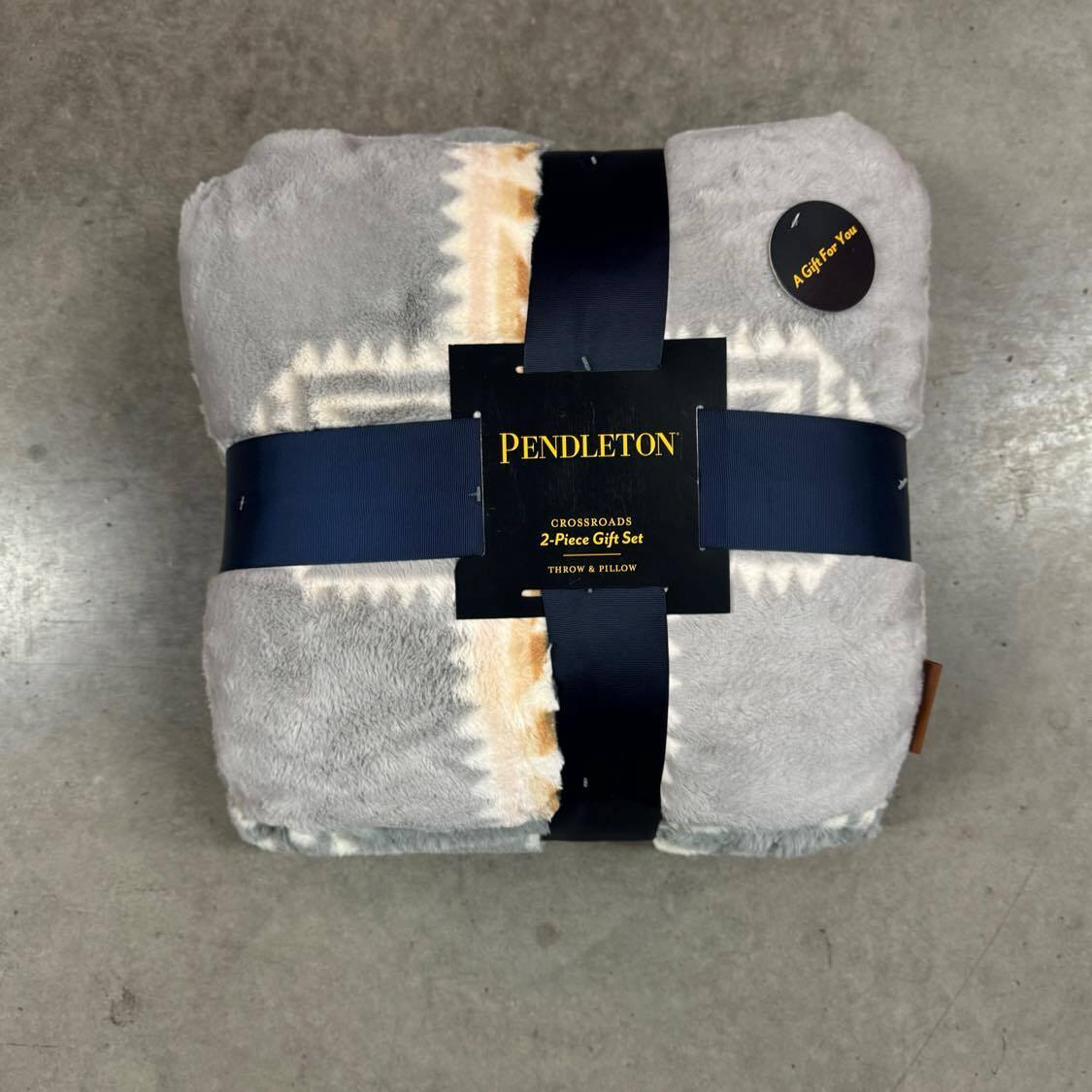 2pc Gift Set Pendleton Crossroads Southwest Aztec Throw Blanket