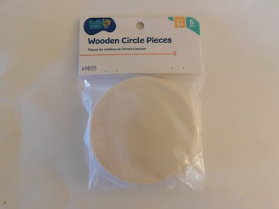 Hello Hobby Wooden Circle pieces 6 pcs