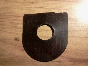 Used battery box wire insulator removed from a Grumman AA1 Yankee