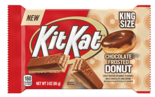 KIT KAT (10-PACK) Chocolate Frosted Donut  King Size Candy Bars 30 oz BB 12/2024 - Afbeelding 1 van 2