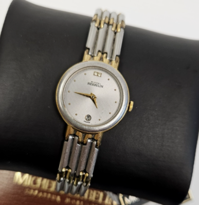 18k Gold Plated Steel Michel Herbelin Watch Swiss Movt 16886.B