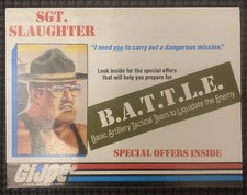 GI Joe Sgt. Slaughter B.A.T.T.L.E Special Offers Brochure 1986 Hasbro, Inc.