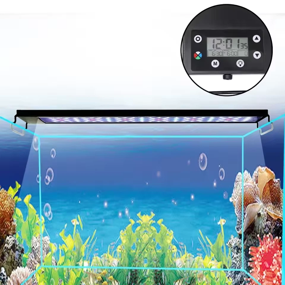 Lampada Led per Acquario Spettro Completo Crescita Piante Acquatiche Light A+++ - Immagine 3 di 4