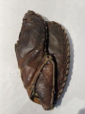 Spalding 3 Finger Baseball Glove A "Trapper" Model 154 T 1930  s - 1940  s