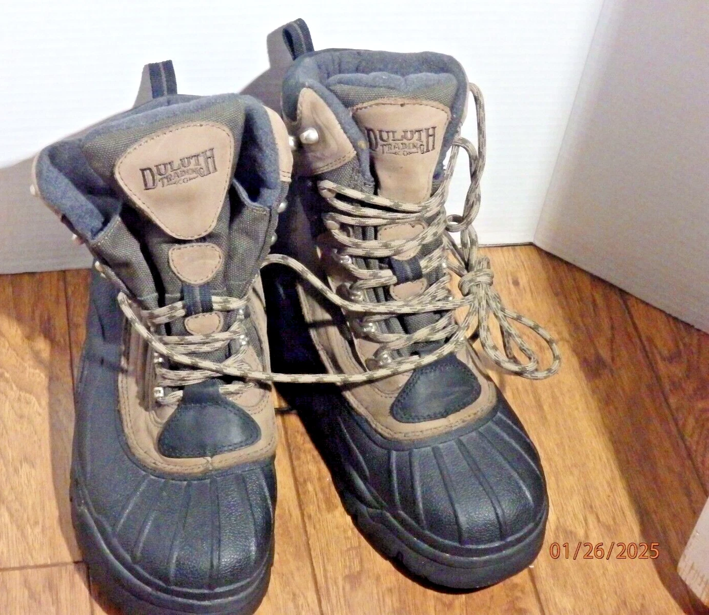 Duluth Trading Co. Winter Boots Men's Size 8 M Thinsulate 200 grains Waterproof