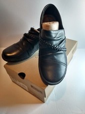 Clarks Women's Cora Braidshoe Loafer Black Leather Size 7 Wide New in Box