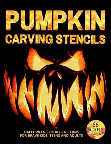 Pumpkin Carving Stencils 66 Scary Patterns Ignite Halloween Spirit NEW - Picture 1 of 1