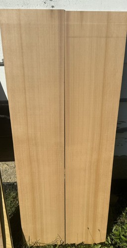WESTERN RED CEDAR TOP AND CURLY YELLOW BIRCH BACK AND SIDES SET FOR HARP GUITAR - Bild 3 von 8
