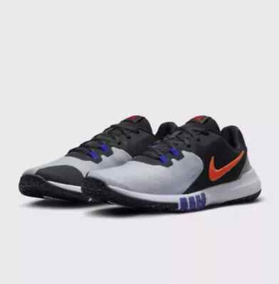 Nike Flex Control TR4 Black Wolf Grey Orange Training Shoes CD0197-013 Mens Size